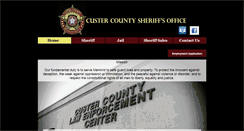 Desktop Screenshot of custercountysheriff.com